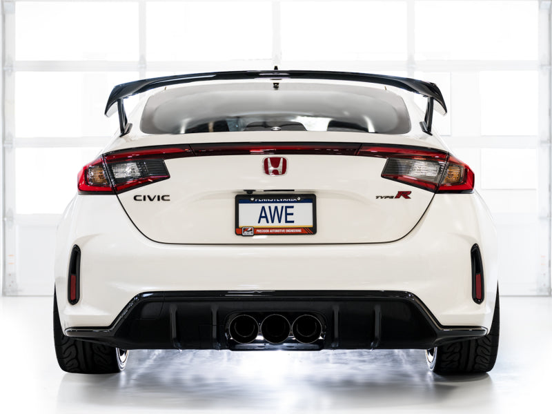 AWE Tuning 2023 Honda Civic Type R FL5 Touring Edition Exhaust w/ Triple Diamond Black Tips AWE Tuning Catback  AXOPROS