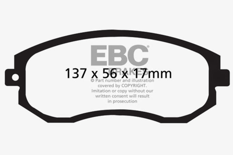 EBC 12+ Scion FR-S 2 Ultimax2 Front Brake Pads EBC Brake Pads - OE  AXOPROS