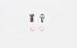 Wilwood Fitting Kit -3 Male w/ 3/8-24 Banjo Bolt (For Banjo Outlet Master Cylinders) Wilwood Brake Hardware  AXOPROS