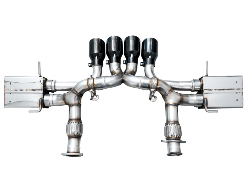 AWE 2023 C8 Corvette Z06 SwitchPath Cat-Back Exhaust - Diamond Black Tips AWE Tuning Catback  AXOPROS