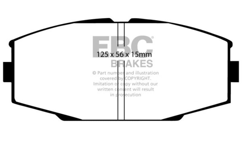 EBC 86-92 Toyota Supra 2.8 Redstuff Front Brake Pads EBC Brake Pads - Performance  AXOPROS