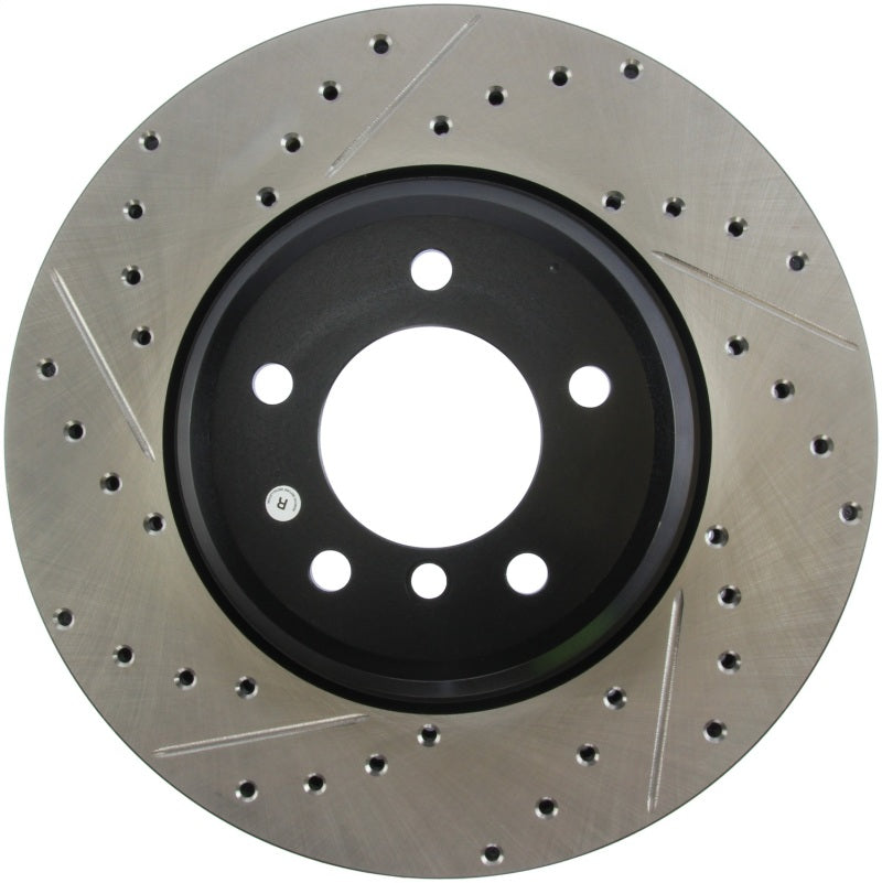 StopTech 07-09 BMW 335 (E90/E92/E93) Slotted & Drilled Right Front Rotor Stoptech Brake Rotors - Slot & Drilled  AXOPROS