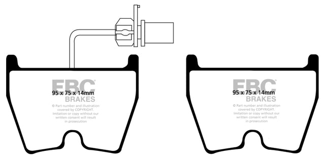 EBC 17-18 Audi  RS3 Redstuff Front Brake Pads EBC Brake Pads - Performance  AXOPROS