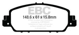 EBC 13+ Honda Accord Coupe 2.4 EX Ultimax2 Front Brake Pads EBC Brake Pads - OE  AXOPROS