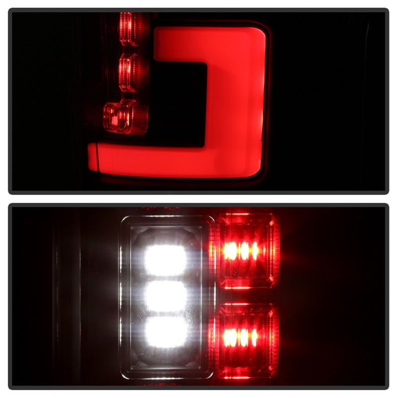 Spyder 17-18 Ford F250 (w/Blind Spot Sens./LED Model Only) LED Tail Lights-Blk ALT-YD-FS17BS-LED-BK SPYDER Tail Lights  AXOPROS