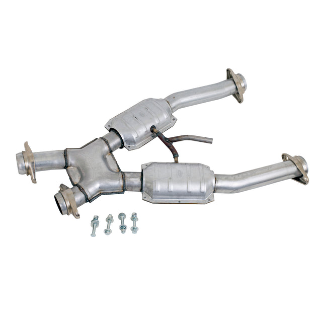 BBK MUSTANG GT 2.5 SHORT MID X PIPE W/CONVERTERS BBK Performance Parts Exhaust Pipe  AXOPROS