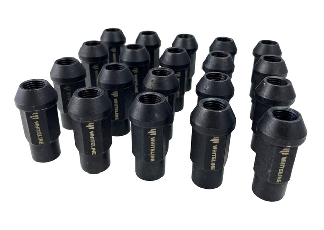 Whiteline M12x1.50 Branded Wheel Nuts - Set of 20 Whiteline Lug Nuts  AXOPROS