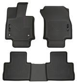 Husky Liners 2019 Toyota RAV4 Weatherbeater Black Front & 2nd Seat Floor Liners Husky Liners Floor Mats - Rubber  AXOPROS