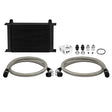 Mishimoto Universal 25 Row Oil Cooler Kit (Black Cooler) Mishimoto Oil Coolers  AXOPROS