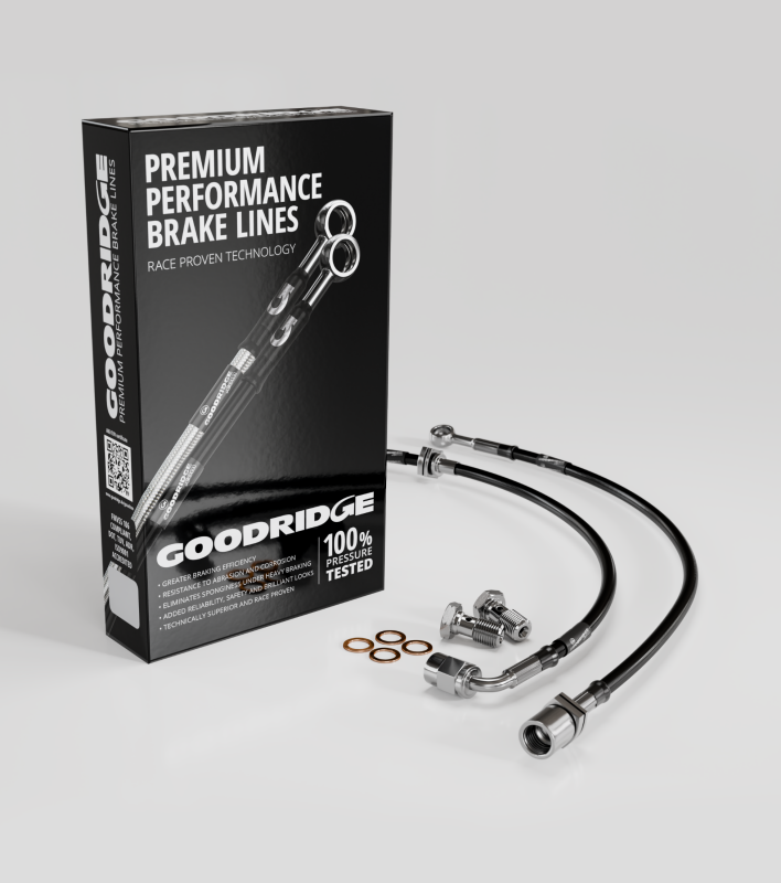Goodridge 89-98 Nissan 240SX/300ZX Stainless Steel Front Brake Lines - AXOPROS