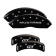 MGP 4 Caliper Covers Engraved Front Mustang Engraved Rear SN95/GT Black finish silver ch MGP Caliper Covers  AXOPROS