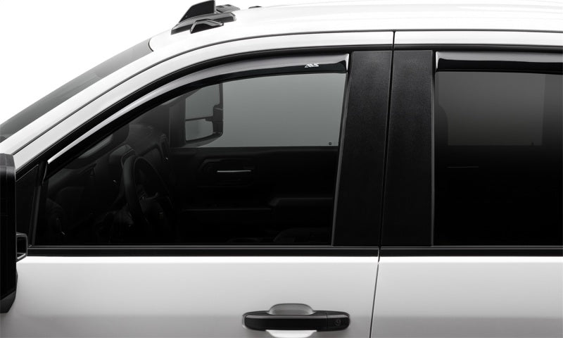 AVS 2019 Chevrolet Silverado 1500 Crew Cab Pickup Ventvisor In-Channel 4pc - Smoke AVS Wind Deflectors  AXOPROS