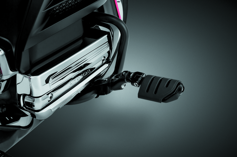 Kuryakyn Ergo II Trident Dually ISO Pegs With Long Arms Gloss Black Kuryakyn Footpegs  AXOPROS