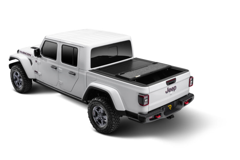 UnderCover 2020 Jeep Gladiator 5ft Ultra Flex Bed Cover - Matte Black Finish Undercover Bed Covers - Folding  AXOPROS