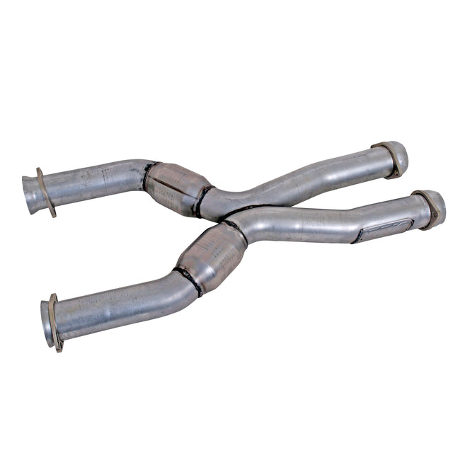 BBK MUSTANG COYOTE SWAP SHORT MID X PIPE WITH CATS BBK Performance Parts Exhaust Pipe  AXOPROS