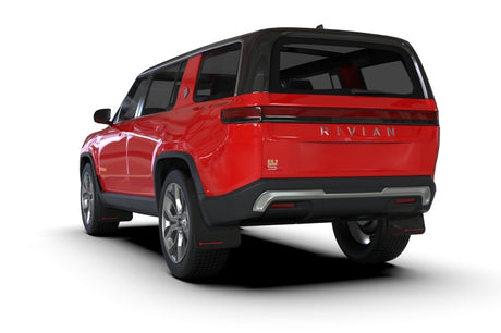 Rally Armor 22-25 Rivian R1S Black UR Mud Flap w/Metallic Black Logo Rally Armor Mud Flaps  AXOPROS