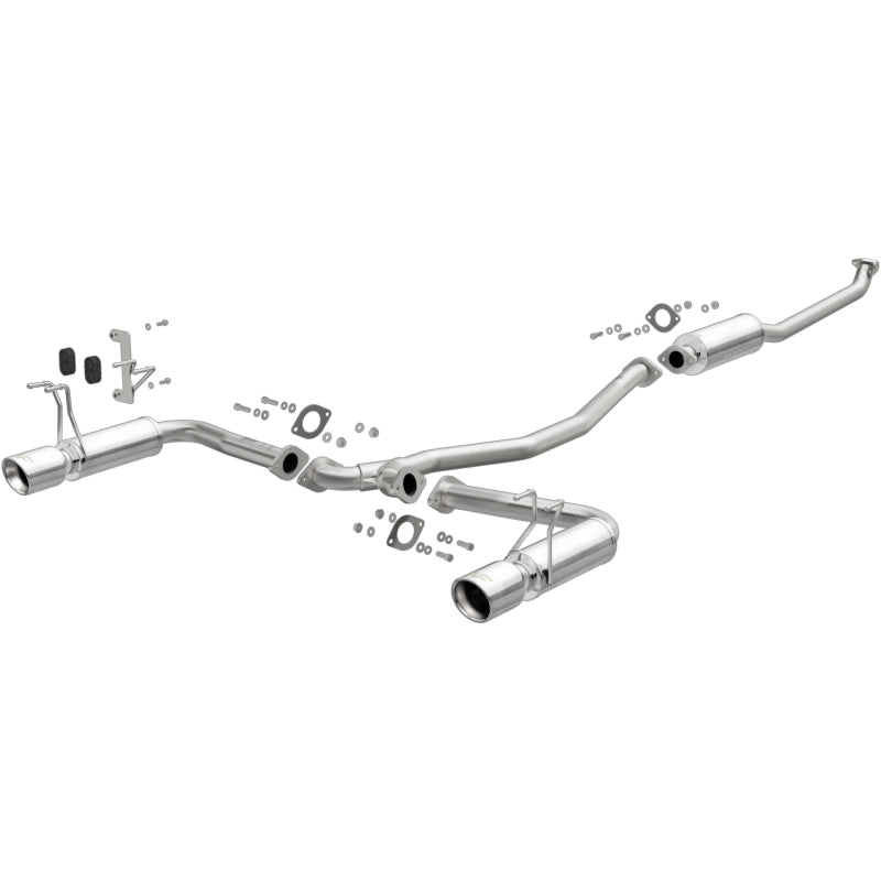MagnaFlow 16-18 Honda Civic L4 2.0L Street Series Cat-Back Exhaust w/ Polished Tips Magnaflow Catback  AXOPROS