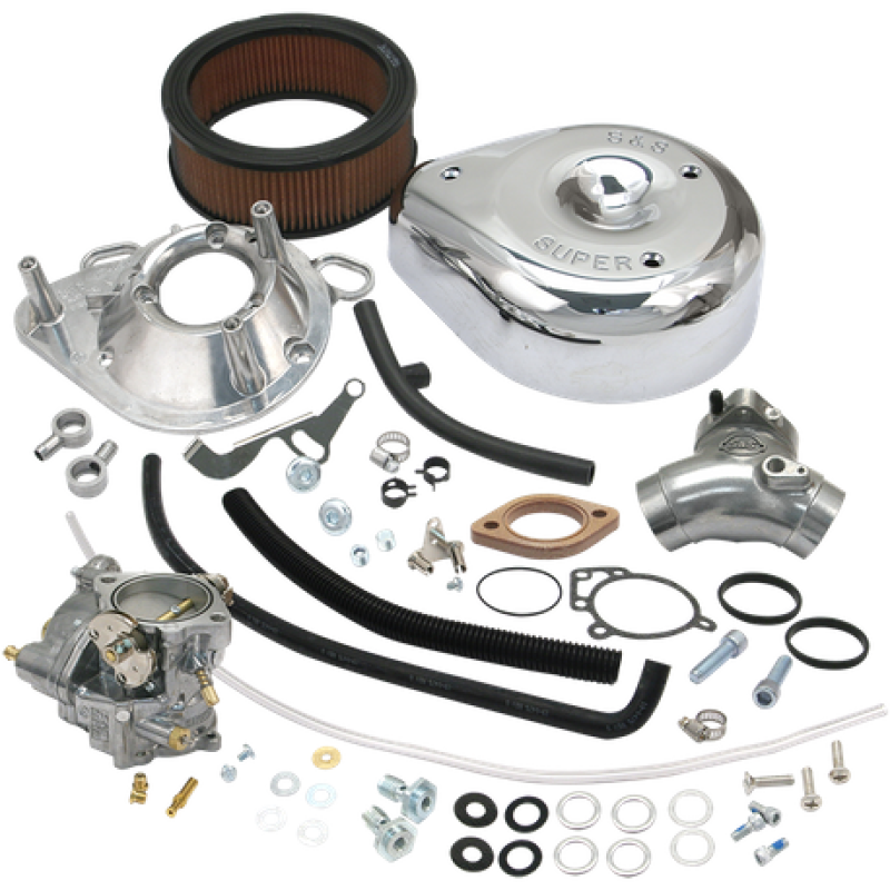 S&S Cycle 99-05 BT Super G Carburetor Kit S&S Cycle Carburetor Rebuild Kits  AXOPROS