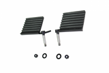 Fishbone Offroad 76-06 Jeep CJ YJ TJ Wrangler Foot Peg Set Gloss - Black Fishbone Offroad Steps  AXOPROS