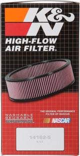 K&N Custom Round Filter 5-1/8in FLG / 9in OD x 4-1/8in HW/VENT K&N Engineering Air Filters - Direct Fit  AXOPROS