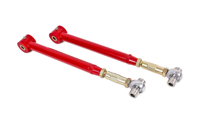 BMR 05-14 S197 Mustang On-Car Adj. Lower Control Arms / Rod End Combo (Polyurethane) - Red BMR Suspension Control Arms  AXOPROS
