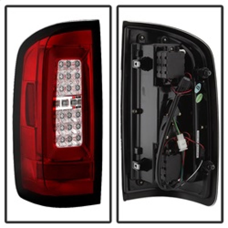Spyder Chevy Colorado 2015-2017 Light Bar LED Tail Lights - Red Clear ALT-YD-CCO15-LED-RC SPYDER Tail Lights  AXOPROS