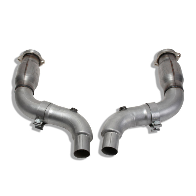 BBK MUSTANG GT 3" SHORT MID PIPE W/ CONVERTERS FOR 1633/0 1856/0 HEADERS BBK Performance Parts Exhaust Pipe  AXOPROS