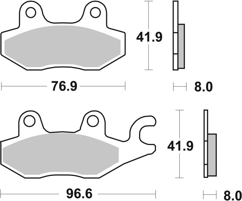 Brembo Powersports Brembo 08-17 Kawasaki EX R Ninja 250cc Sinter Brake Pad - Front Brake Pads - Performance aftermarket performance part