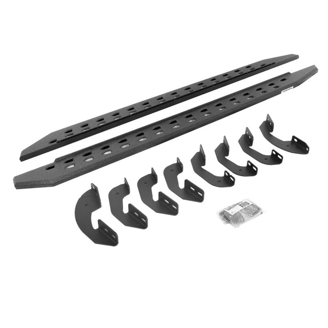 Go Rhino 2022 Toyota Tundra Crew Max RB20 Slim Running Board + Brackets - Bedliner Coating Go Rhino Running Boards  AXOPROS