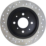 StopTech 90-96 Acura Integra / 97-01 Integra (Exc. Type R) Slotted & Drilled Left Rear Rotor Stoptech Brake Rotors - Slot & Drilled  AXOPROS