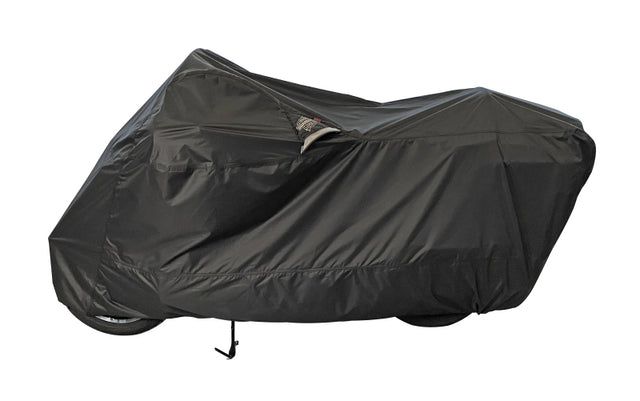 Dowco Cruisers (Small/Large) WeatherAll Plus Ratchet Motorcycle Cover Black - XL Dowco Bike Covers  AXOPROS