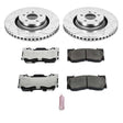 Power Stop 15-19 Ford Mustang Front Z26 Street Warrior Brake Kit PowerStop Brake Kits - Performance D&S  AXOPROS