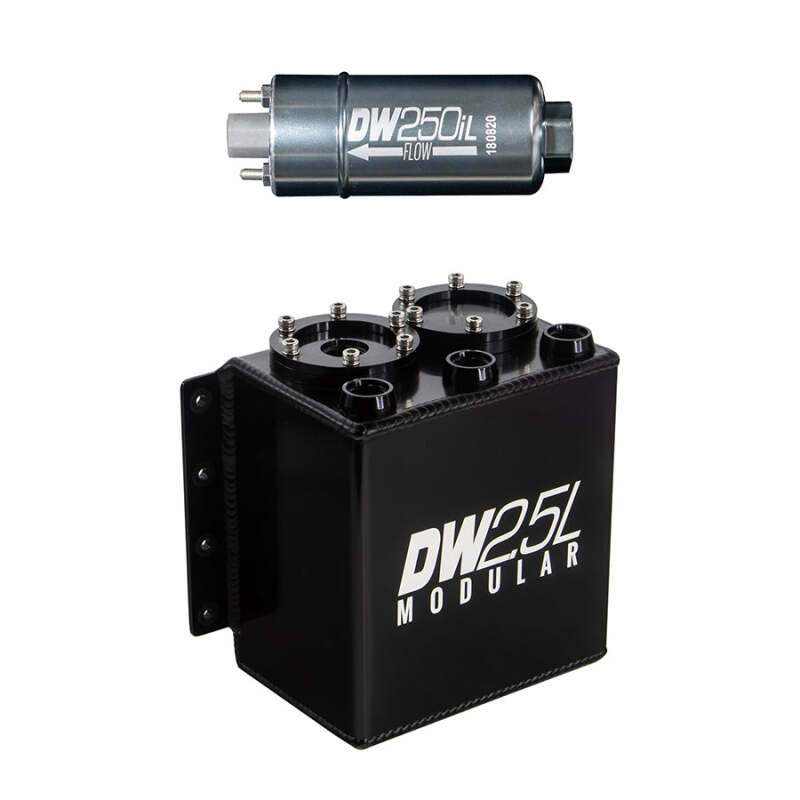 DeatschWerks DeatschWerks 2.5L Modular Surge Tank (Incl. 1 DW250iL In-Line Fuel Pump) Surge Tanks aftermarket performance part