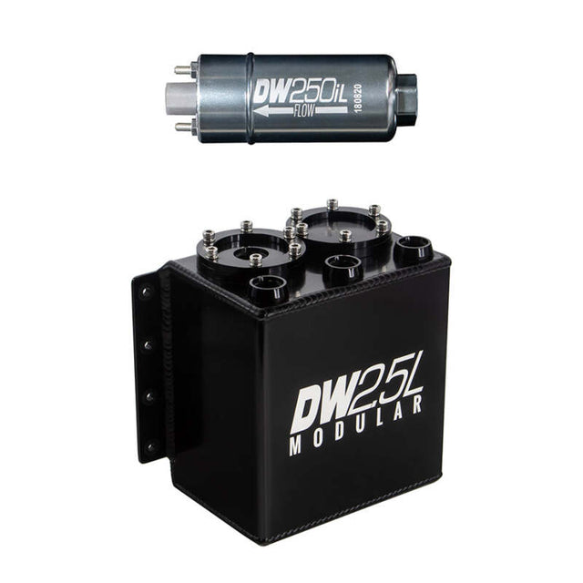 DeatschWerks DeatschWerks 2.5L Modular Surge Tank (Incl. 1 DW250iL In-Line Fuel Pump) Surge Tanks aftermarket performance part