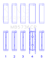 King Ford Powerstroke 6.0L/6.4L Diesel Crankshaft Main Bearing Set - Size STD King Engine Bearings Bearings  AXOPROS