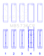 King Ford Powerstroke 6.0L/6.4L Diesel Crankshaft Main Bearing Set - Size STD King Engine Bearings Bearings  AXOPROS