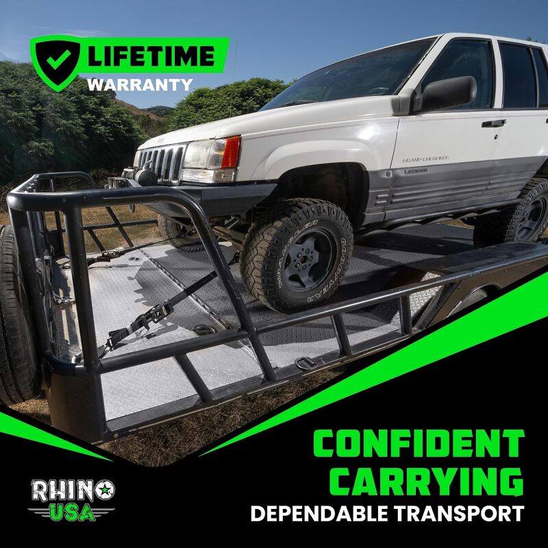 Rhino USA Heavy Duty Vehicle Tie Down Kit (Snap Hook) Rhino USA Cargo Tie-Downs  AXOPROS