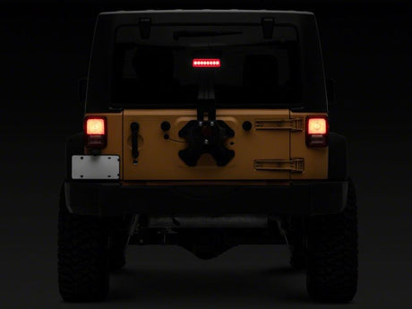 Raxiom Raxiom 07-18 Jeep Wrangler JK Axial Series Hyper Flash LED Third Brake Light- Red Brake Lights aftermarket performance part