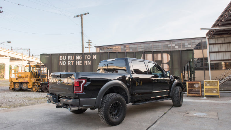 Corsa 2017-2020 Ford F-150 Raptor 3.5L Sport Cat-Back Dual Rear Exit w/ 5in Satin Polished Tip CORSA Performance Catback  AXOPROS