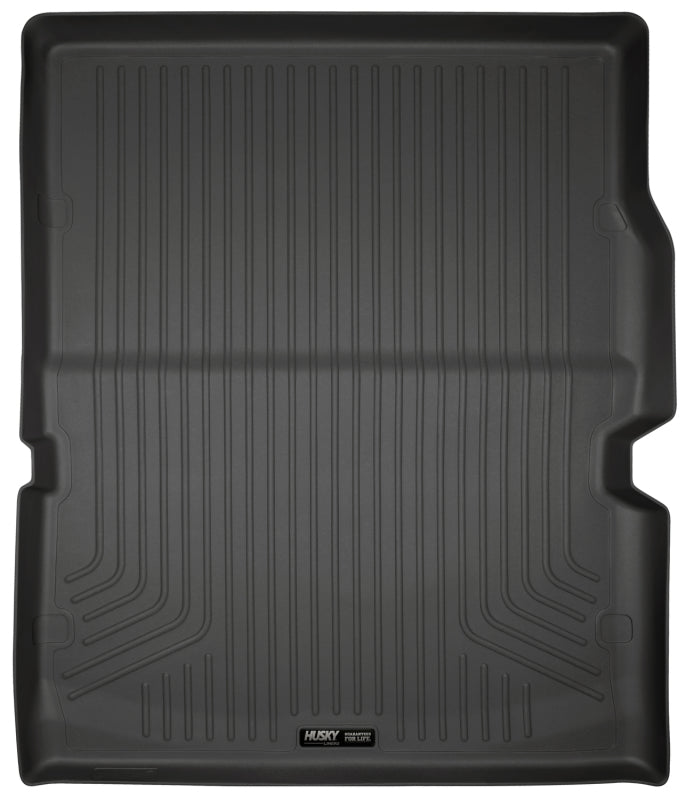 Husky Liners 11-22 Dodge Durango WeatherBeater (Over Folded 3rd Row) Black Rear Cargo Liner Husky Liners Floor Mats - Rubber  AXOPROS