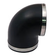 Spectre Coupler 4in. Elbow / 90 Degree (PVC) - Black Spectre Silicone Couplers & Hoses  AXOPROS