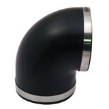Spectre Coupler 4in. Elbow / 90 Degree (PVC) - Black Spectre Silicone Couplers & Hoses  AXOPROS
