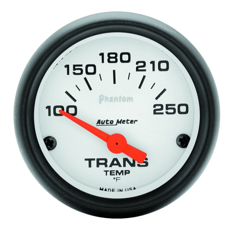 Autometer Phantom 52mm Short Sweep Electronic 100-250 Deg F Transmission Temperature Gauge AutoMeter Gauges  AXOPROS