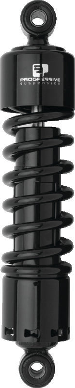Progressive Harley 412 Series Shocks 13.5in - Black Progressive Shocks and Struts  AXOPROS
