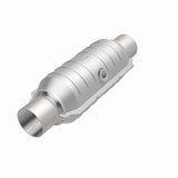 MagnaFlow Conv Univ 2.25in Inlet/Outlet Center/Center Round 11in Body L x 5.125in W x 15in Overall L Magnaflow Catalytic Converter Universal  AXOPROS