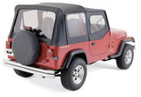 Rampage 1988-1995 Jeep Wrangler(YJ) OEM Replacement Top - Black Denim Rampage Soft Tops  AXOPROS