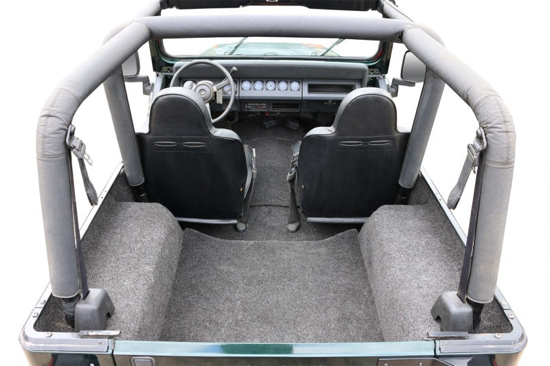 BedRug 87-95 Jeep YJ Rear Kit 4pc Cargo Kit (Incl Tailgate & Cargo Liner) BedRug Bed Liners  AXOPROS
