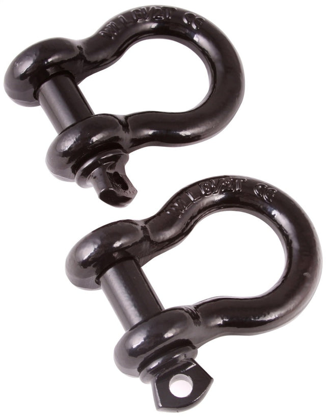 Rugged Ridge 3/4in Black D-Shackles Rugged Ridge Shackle Kits  AXOPROS