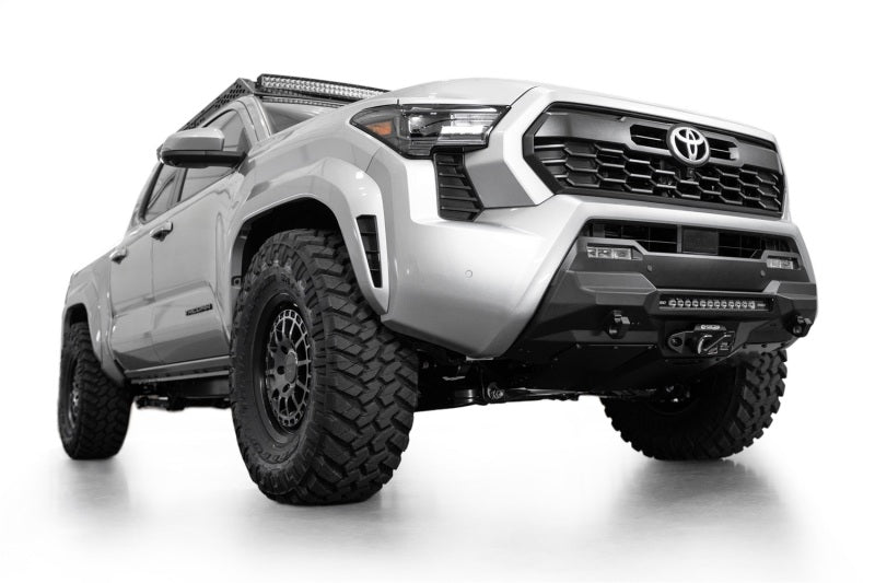 Addictive Desert Designs 2024 Toyota Tacoma Stealth Center Mount Winch Front Bumper Addictive Desert Designs Bumpers - Steel  AXOPROS