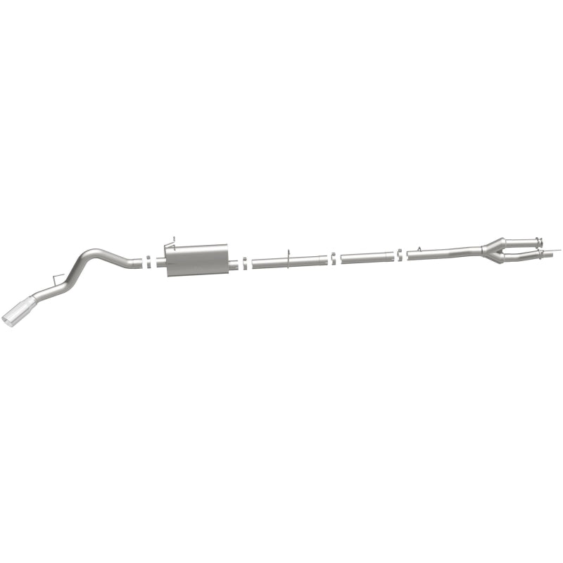 MagnaFlow Sys C/B 11-15 Ford Super Duty F250 6.2L EC CC, SS 3.5in Single Rear Pass Side Ext 5in Tip Magnaflow Catback  AXOPROS